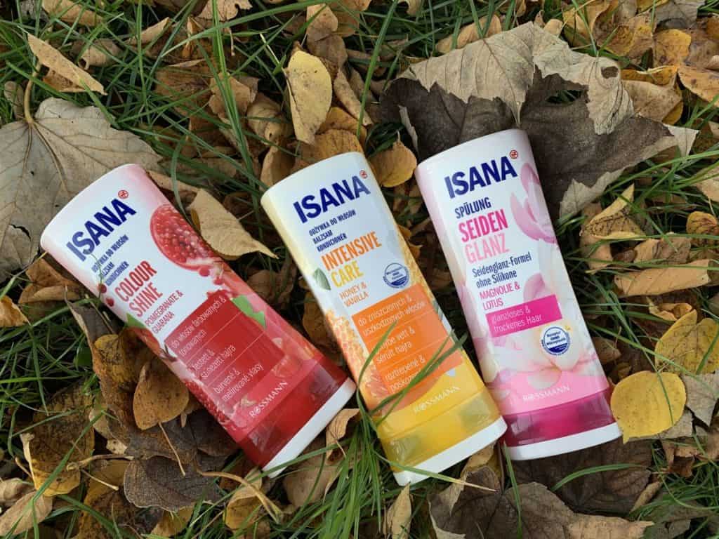 Isana, conditioners from Rossmann: Intensive Care, Silky Gloss and Color Shine