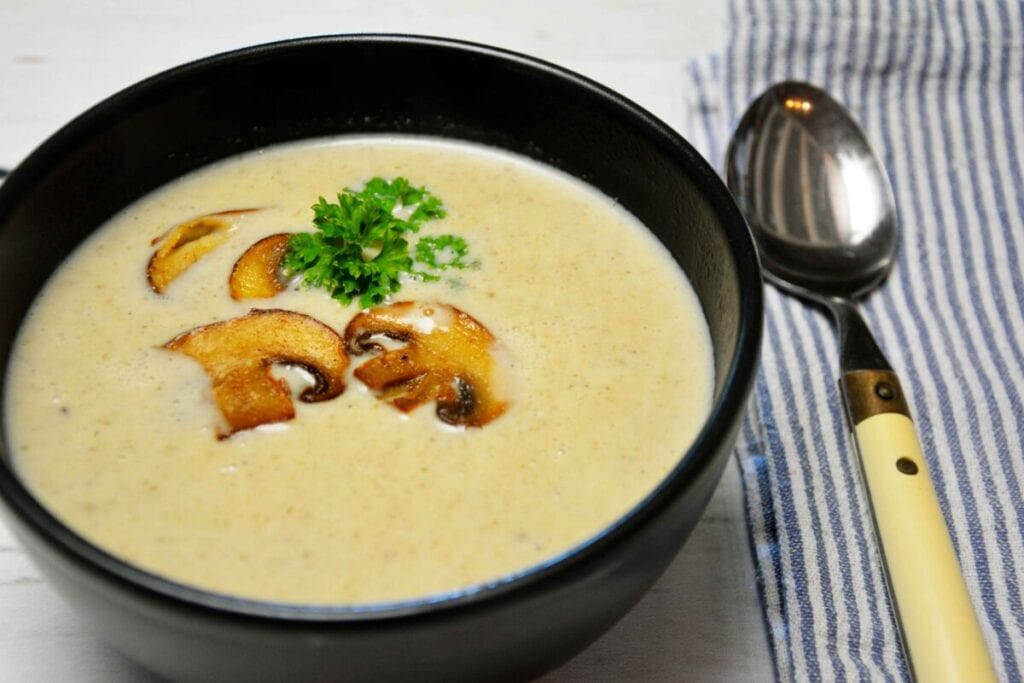 Keto mushroom cream soup - recipe how to make