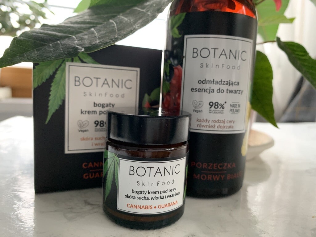 Botanic Skin Food, esencja do twarzy i krem pod oczy